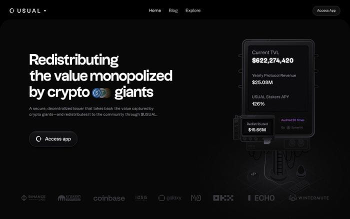 Usual Protocol website preview
