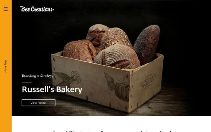 Bee-creations website preview