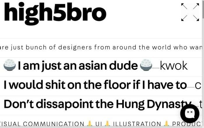 Highfivebro website preview