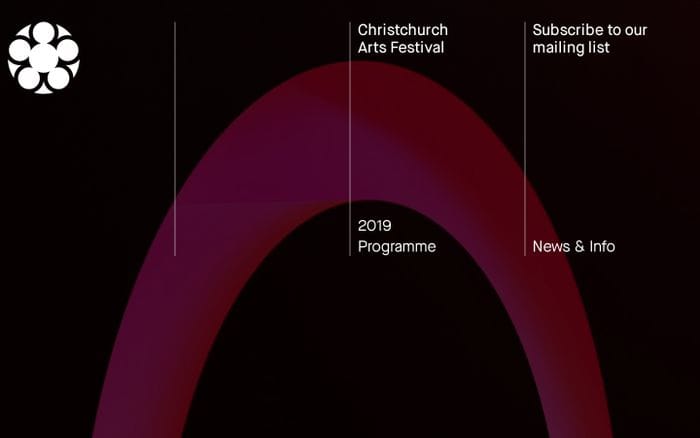 Christchurch Arts Festival website preview