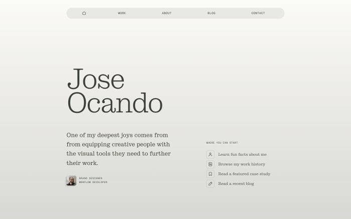Jose Ocando website preview