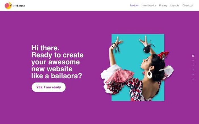 Slowbanana website preview