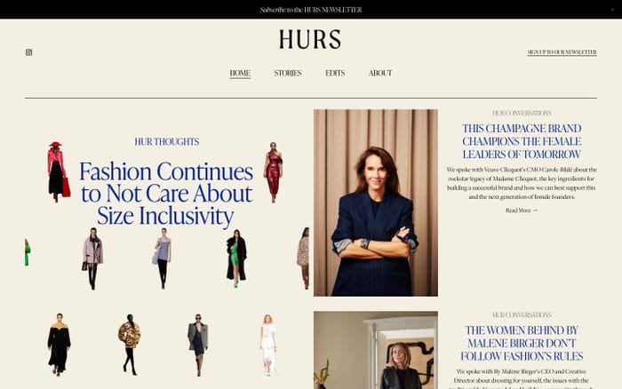 Hurs website preview