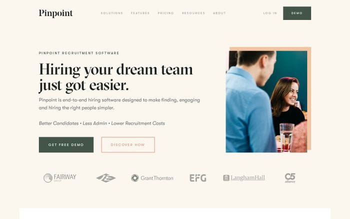 Pinpoint website preview