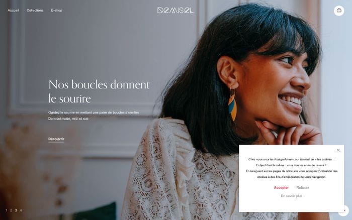 Demisel Bijoux website preview