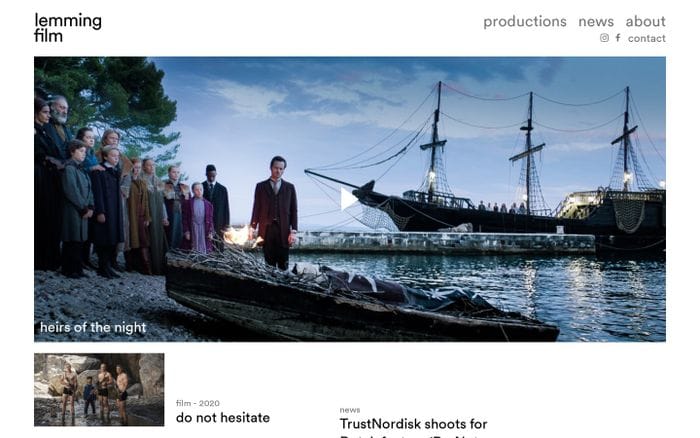 Lemming Film website preview