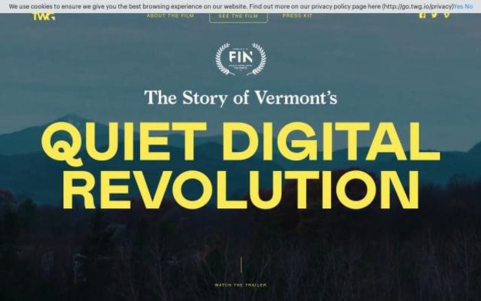 Vermont website preview