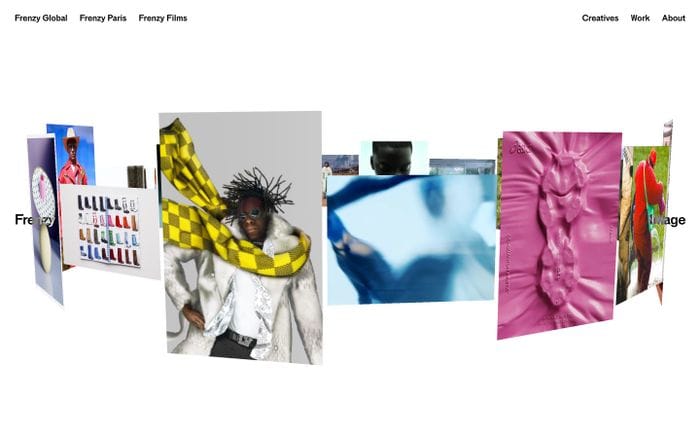 Frenzy Image website preview