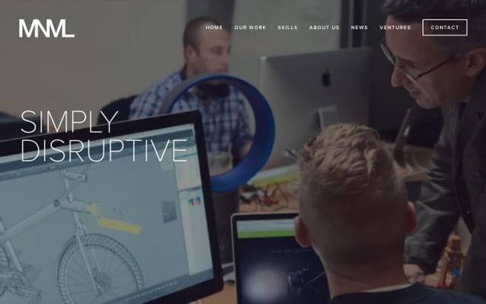 Mnml website preview