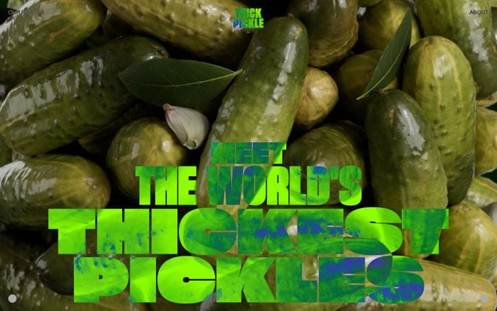 Thick Pickle website preview