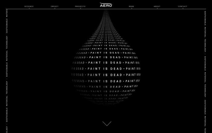 Aero website preview