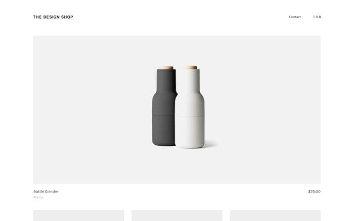 The Design Shop website preview