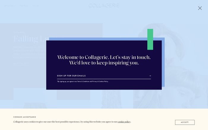 Collagerie website preview
