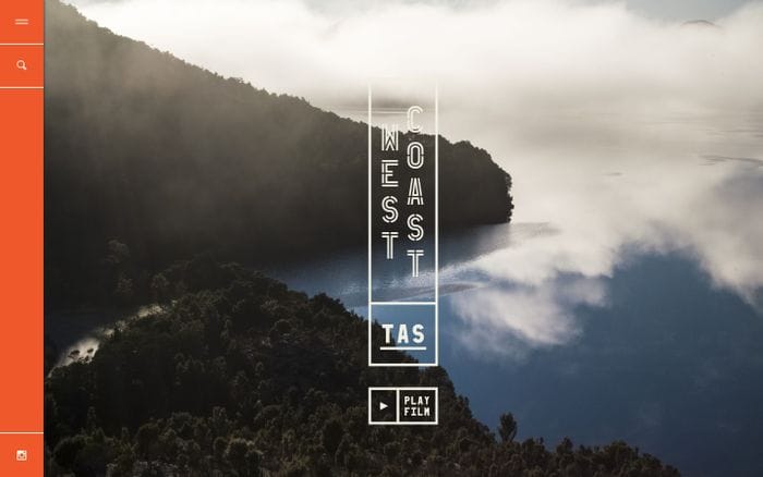 West Coast Tasmania website preview