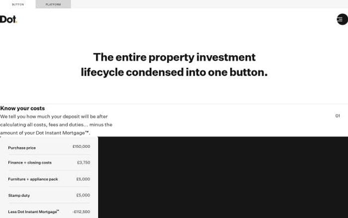 Dotfund website preview