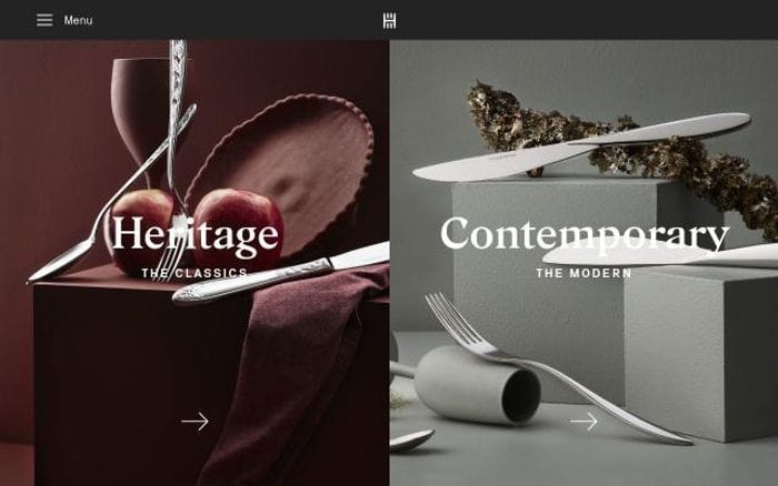 Hardangerbestikk website preview