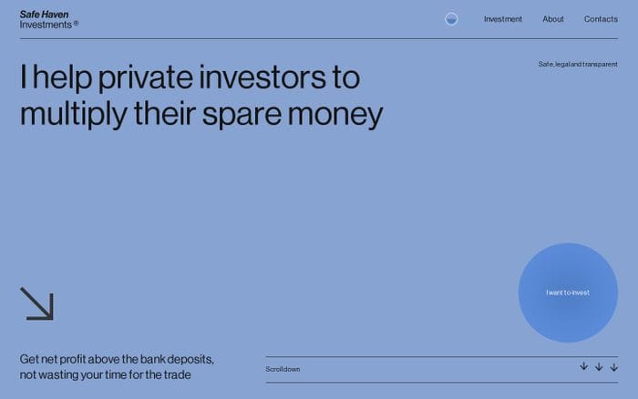 Safe Haven Investment website preview