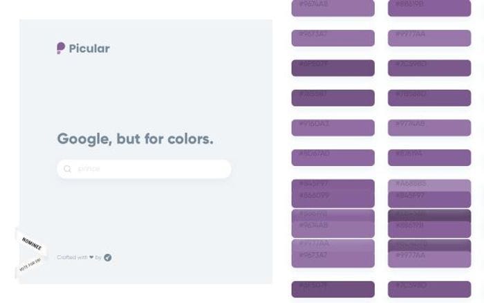 Picular website preview