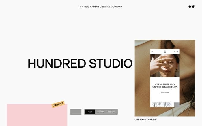 Hundred Studio website preview