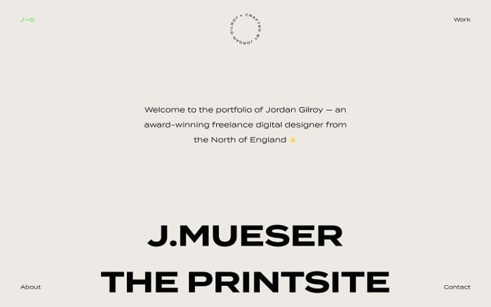 Jordan Gilroy website preview