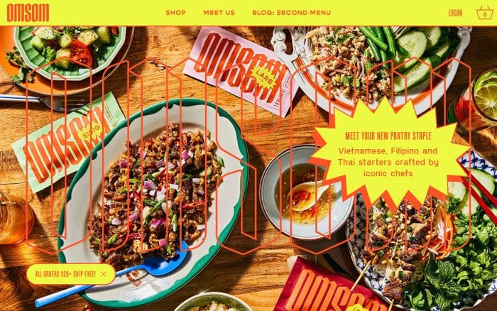 Omsom website preview