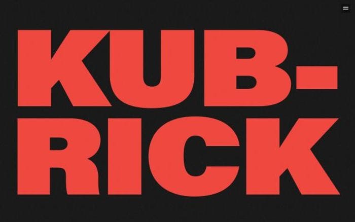 Kubrick website preview