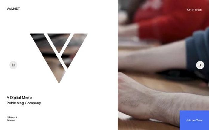 Valnetinc website preview