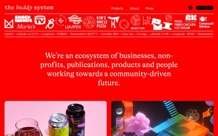 The buddy system website preview