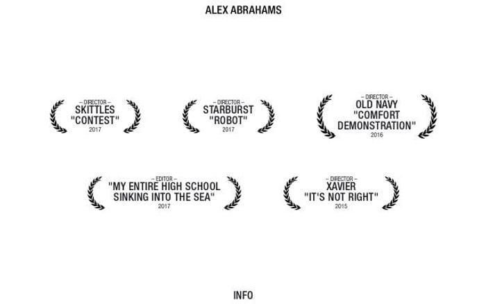 Alexabrahams website preview