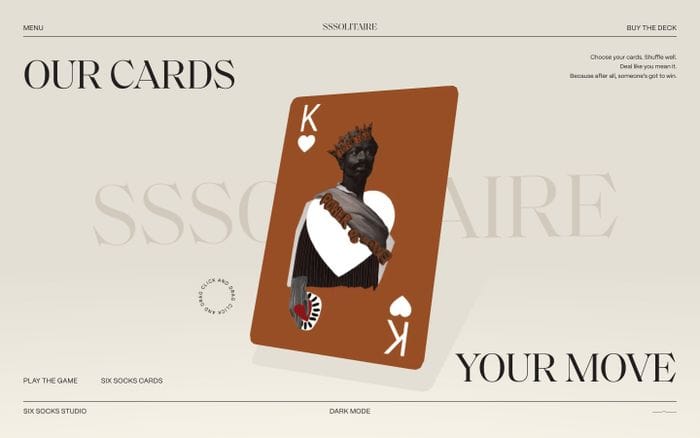 SSSolitaire website preview