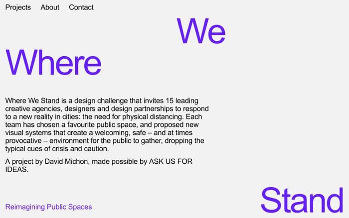 WHERE WE STAND website preview