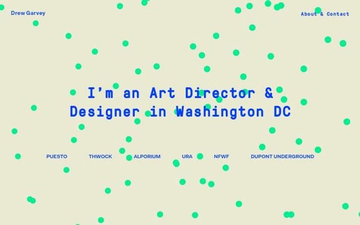 Drewgarvey website preview