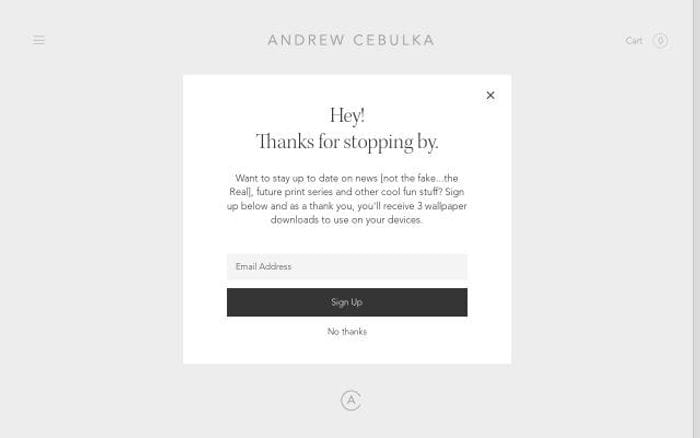 Andrewcebulka website preview