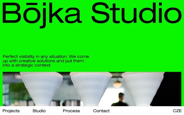 Bōjka Studio website preview