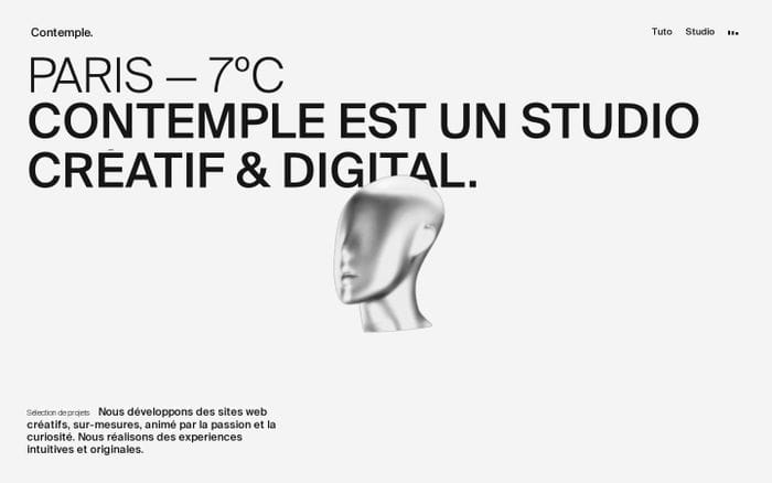 Contemple studio website preview