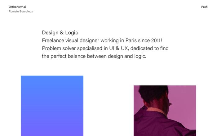 Orthonormai website preview