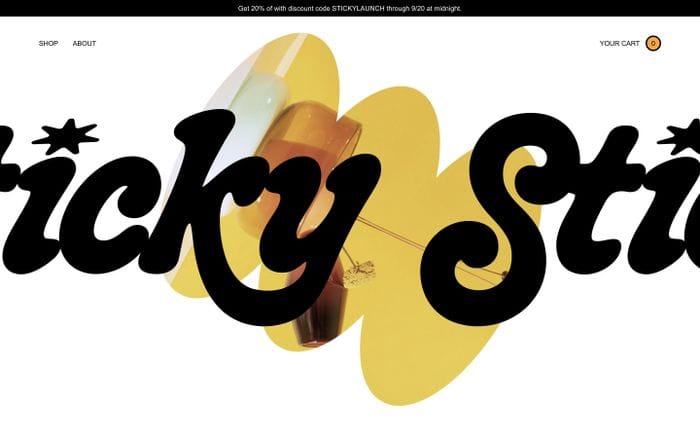 Sticky Glass website preview