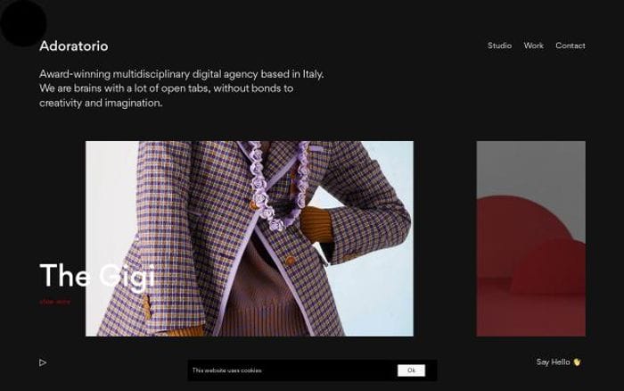 Adoratorio website preview