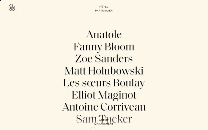 Agence Hôtel Particulier website preview