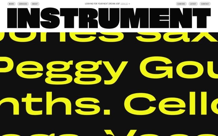 Instrument website preview