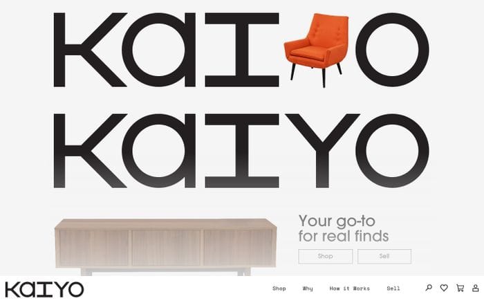 Kaiyo - Buy and Sell Used Furniture website preview