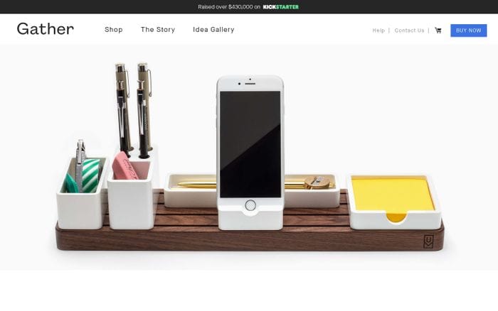 Gather website preview