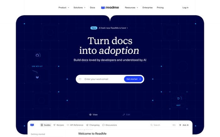 ReadMe website preview