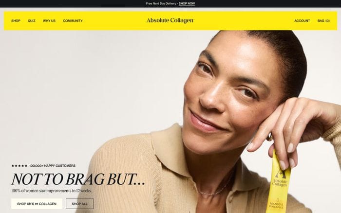 Absolute Collagen website preview