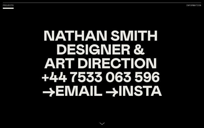 Nathan Smith - Design & Art Direction website preview