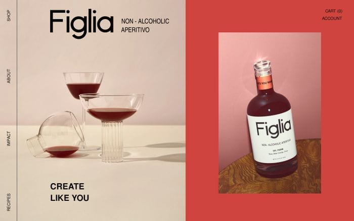 Drink Figlia website preview