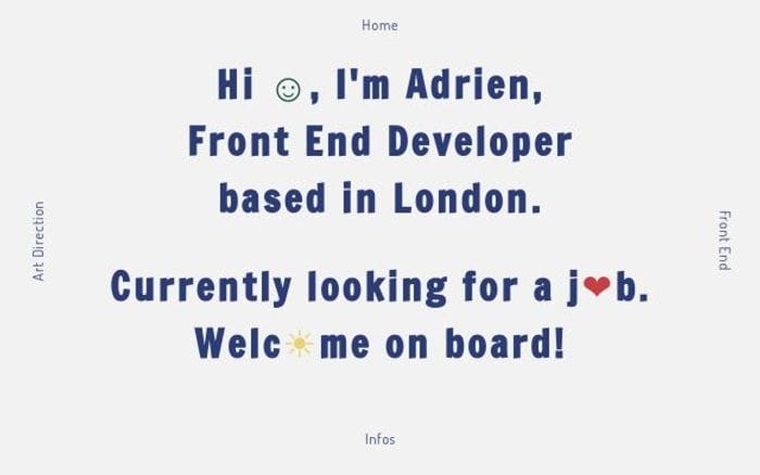 Adrien-m website preview
