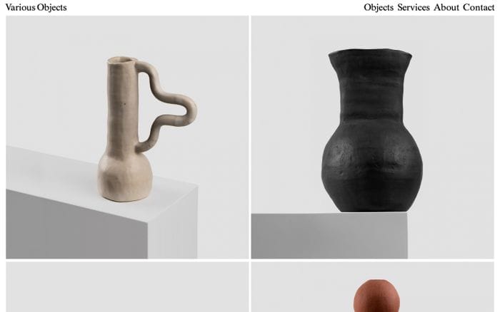 Various Objects website preview