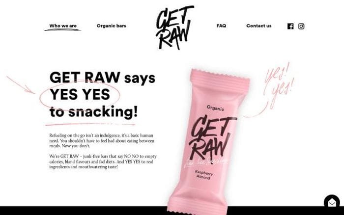 Getraw website preview
