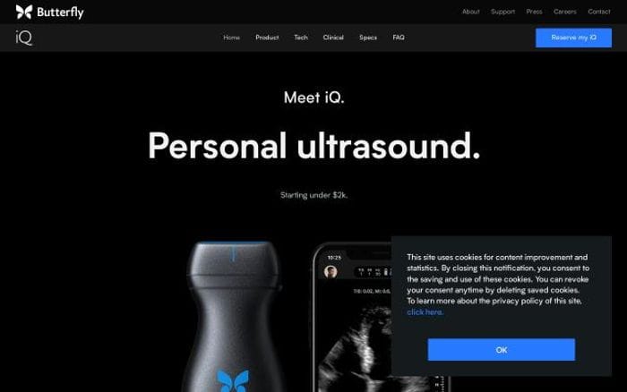 Butterflynetwork website preview